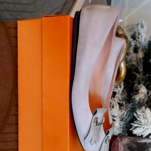 Tod's size 40 Grey Ballerina flat